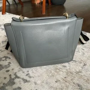 Sophie Hulme Gray Handbag with Gold Hardware Sophie Hulme | Bags | Sophie Hulme Gray Leather  main image 4